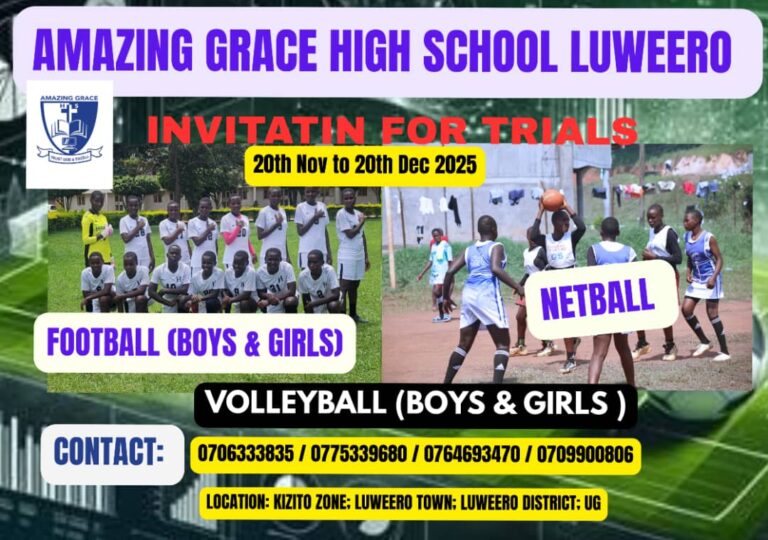 Luwero scholarship opportunities in different sports